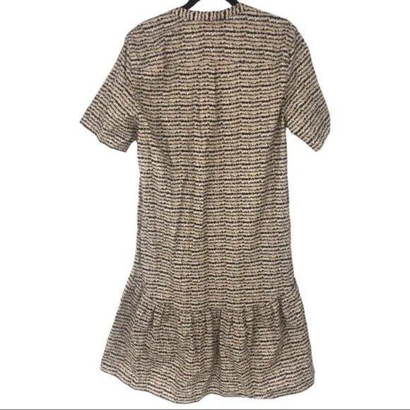 SOLD! NEW Tucker Laura ZigZag Cotton Dress in Safari Sound Size Medium - Picture 4 of 11